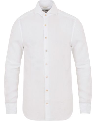  Slimline Linen Shirt White