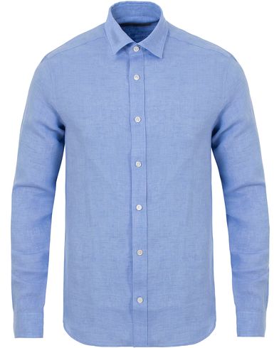  Casual Fit Linen Shirt Light Blue