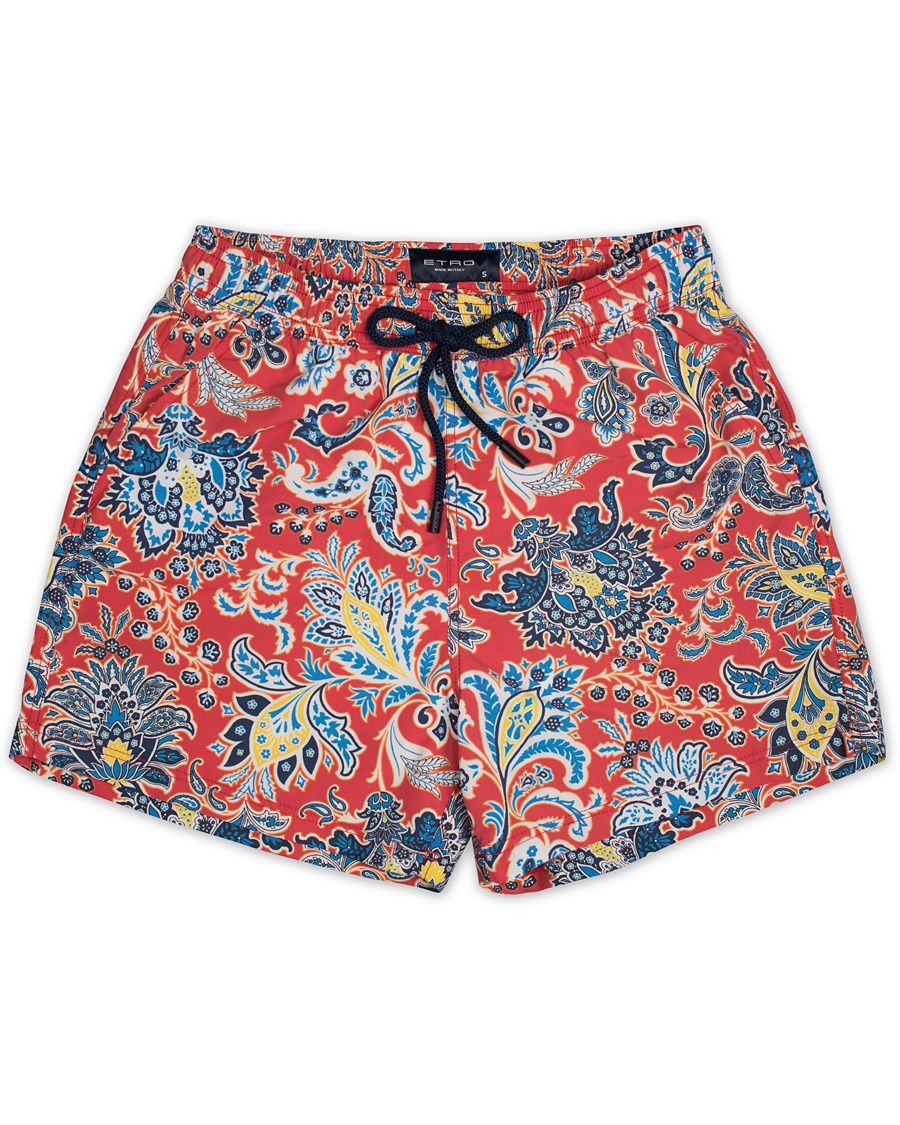  Ponza Printed Flower Swimtrunk Red