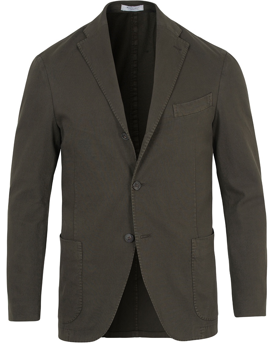  K Jacket Stretch Cotton Blazer Dark Green