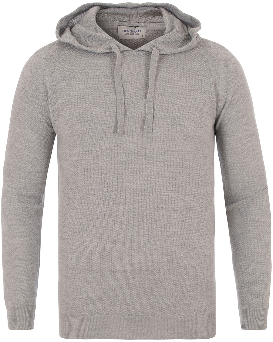  4 Singular Extra Fine Merino Hoodie Bardot Grey