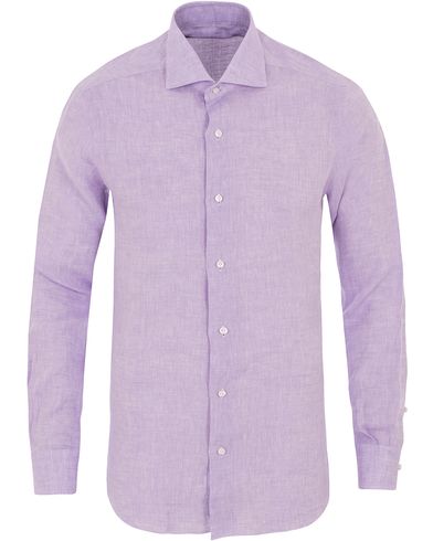  Slim Fit Linen Shirt Lavendel