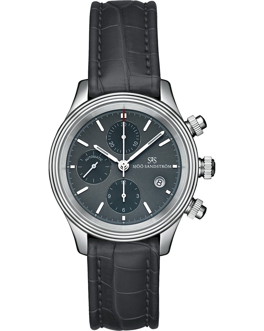  Royal Steel Chronograph Grey and Grey Alligator 42 mm