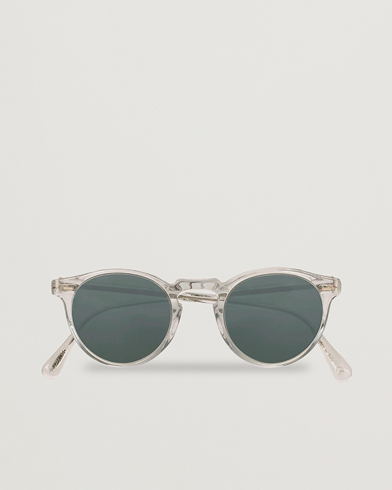 Runde solbriller |  Gregory Peck Sunglasses Crystal/Indigo Photochromic