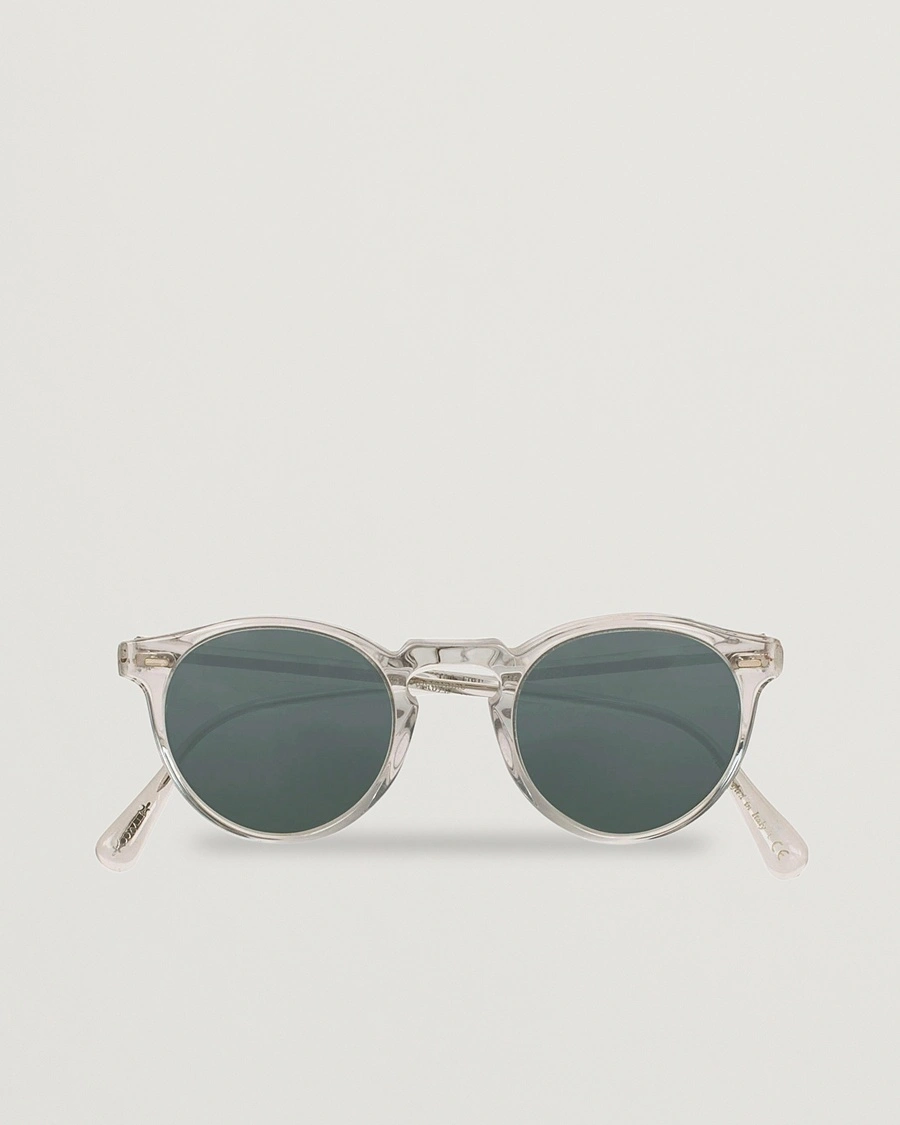 Oliver Peoples Gregory Peck Sunglasses Crystal/Indigo Photochromic – Transparent