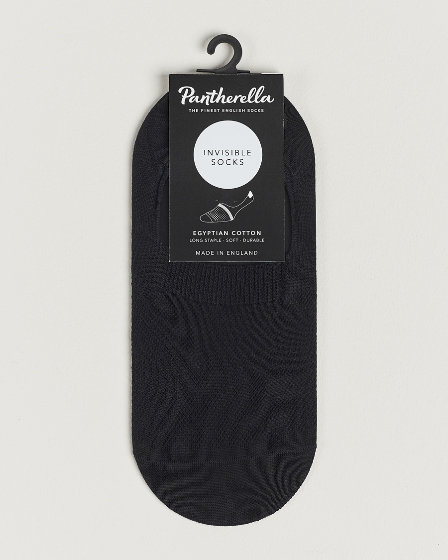 Pantherella Footlet Cotton/Nylon Sock Black – Svart