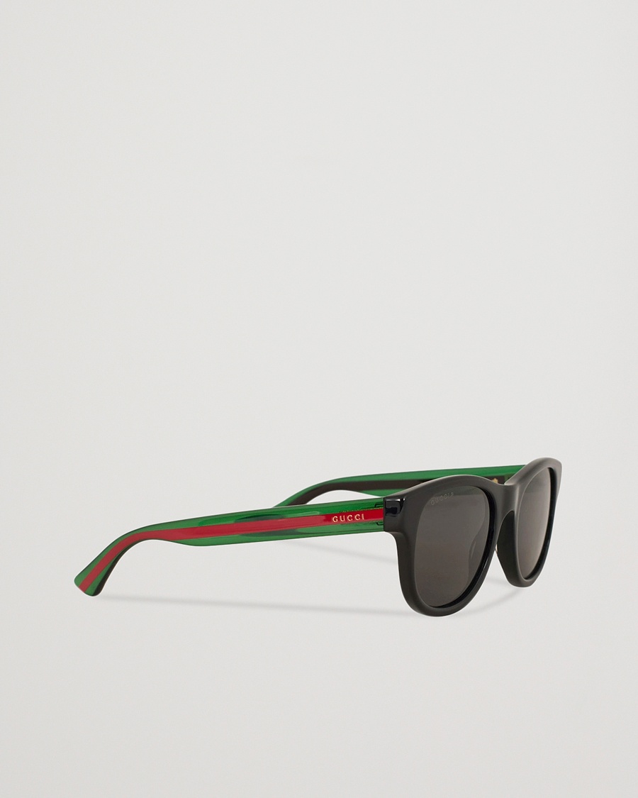 Herre | | Gucci | GG0003S Sunglasses Black/Green/Grey
