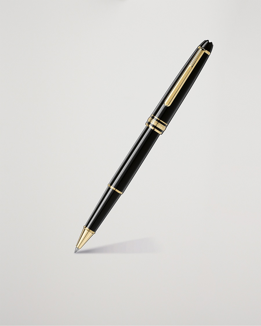 Montblanc 163 Classique Meisterstück Rollerball Pen Black – Svart