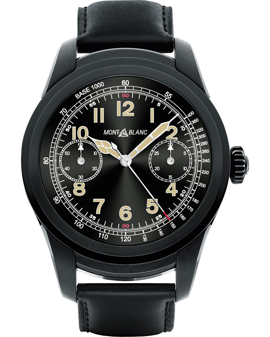  Summit Smartwatch PVD Steel 46mm Black Calf