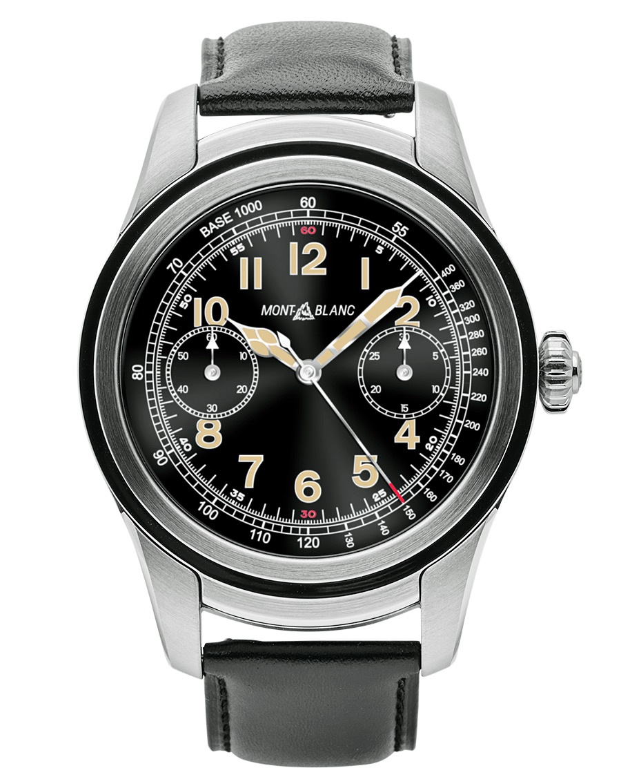  Summit Smartwatch Stainless Steel 46mm Black Calf