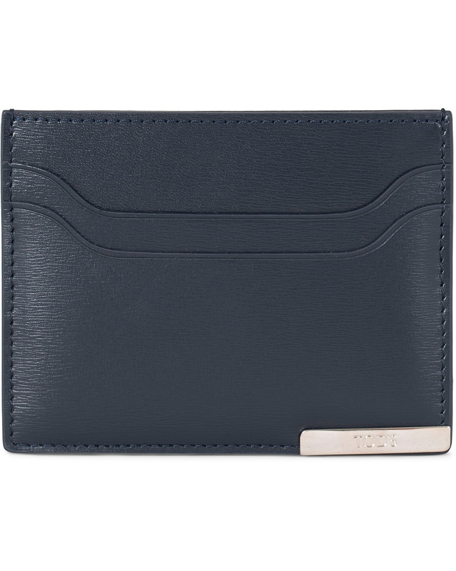  Placket Credit Card Holder  Navy Calf