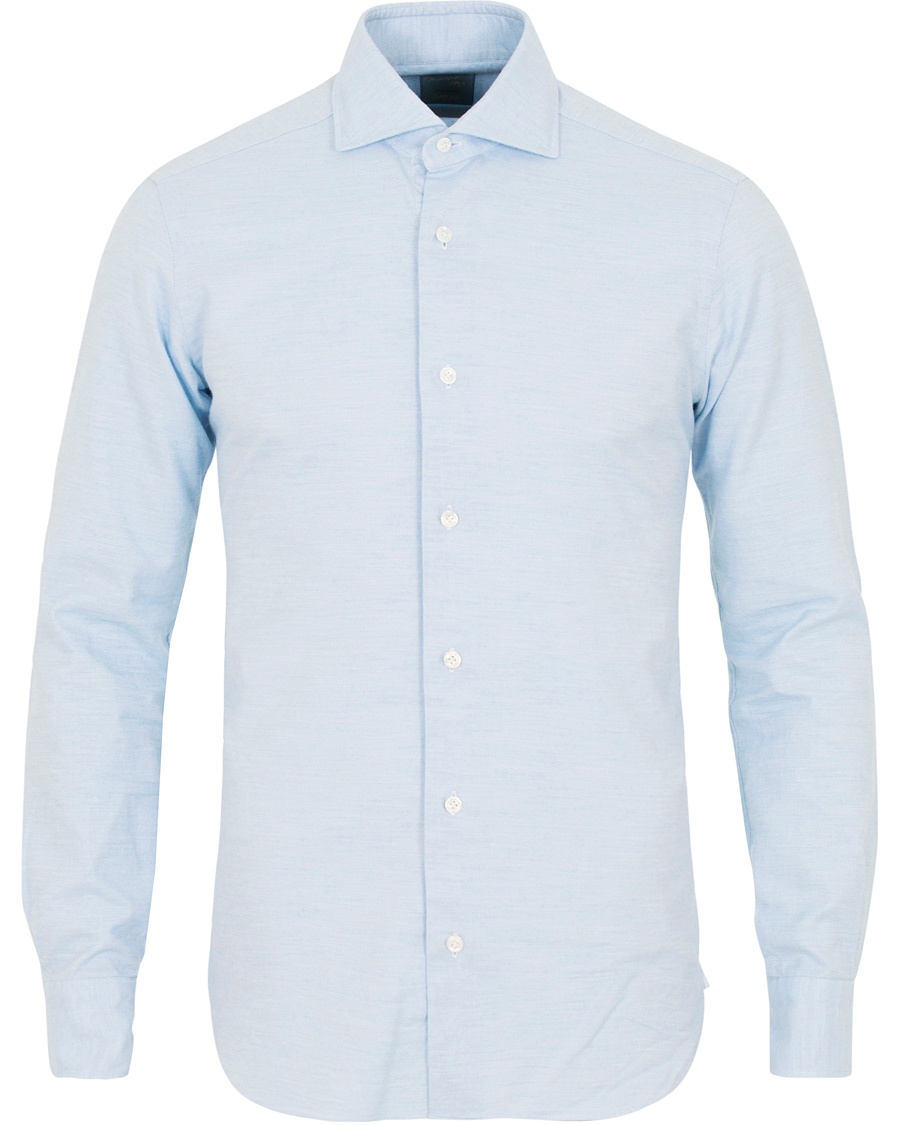  Dandylife Slim Fit Flannel Shirt Light Blue