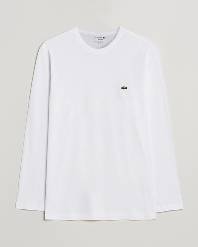 Herre | T-Shirts | Lacoste | Long Sleeve Crew Neck Tee White