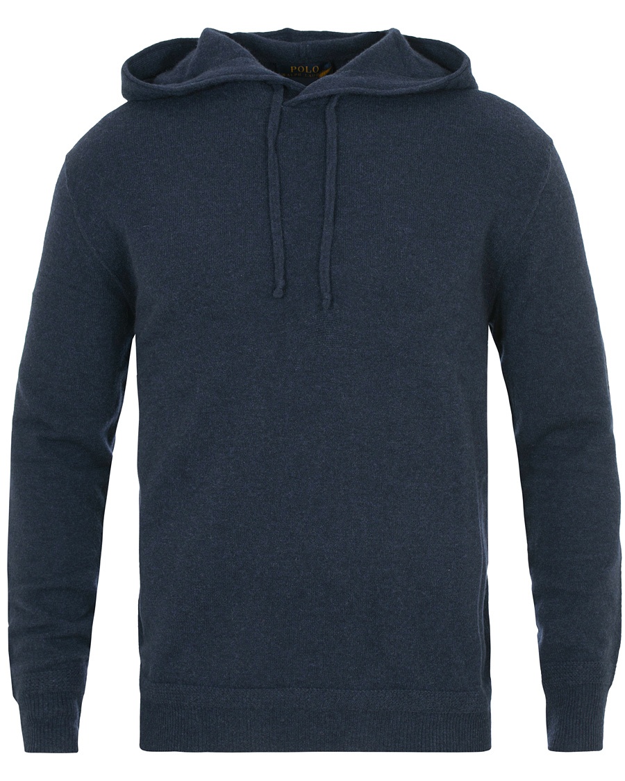  Cashmere Hoodie Navy
