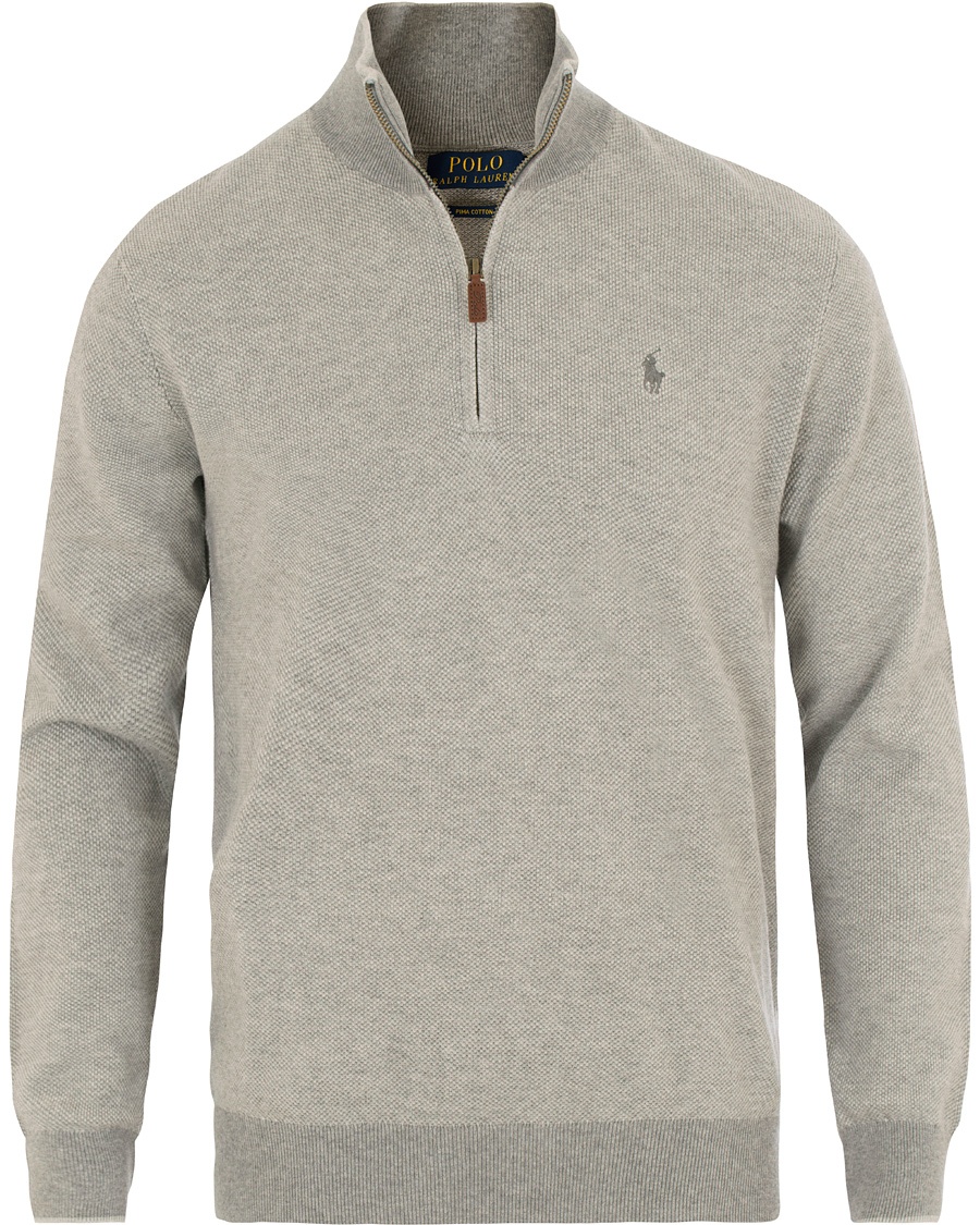  Texture Half Zip Grey