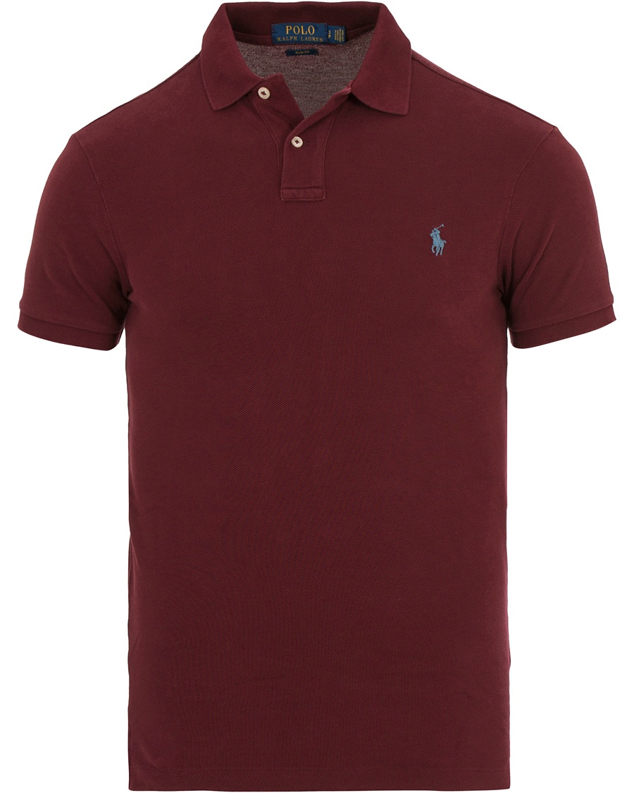  Slim Fit Pima Cotton Polo Fall Burgundy
