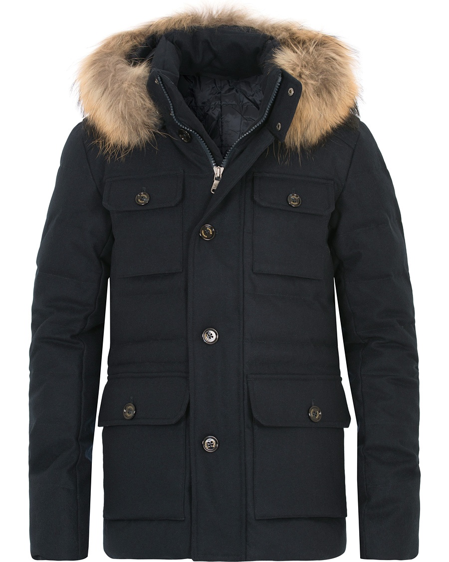  Mayfair Wool Down Parka Navy