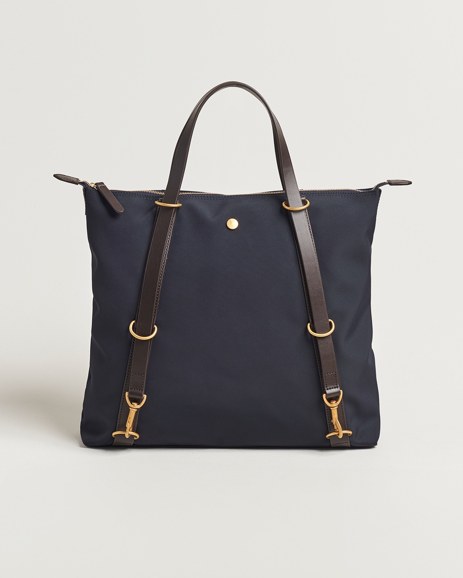 Herre | | Mismo | M/S Nylon Day Pack Navy/Dark Brown