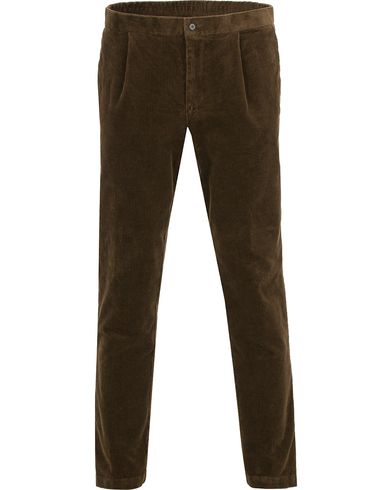  Denver Single Pleated Trousers Brown