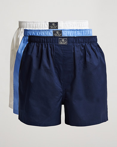 Herre | Polo Ralph Lauren | Polo Ralph Lauren | 3-Pack Woven Boxer White/Blue/Navy