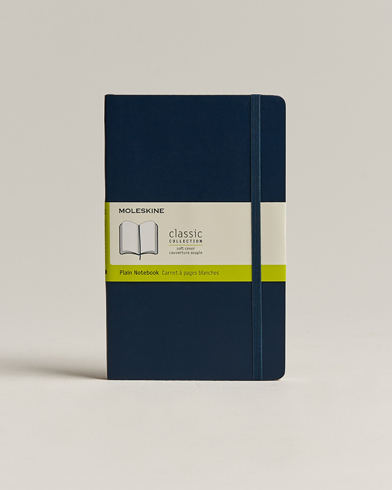 Notatbøker |  Plain Soft Notebook Large Sapphire Blue