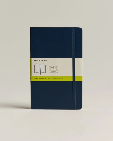 Herre | Nytt i butikken | Moleskine | Plain Soft Notebook Large Sapphire Blue