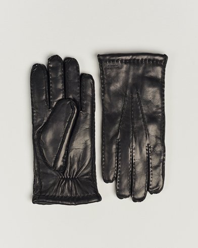 Herre | Basics | Hestra | George Lambskin Hairsheep Glove Black