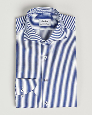 Formelle |  Fitted Body Stripe Shirt White/Blue