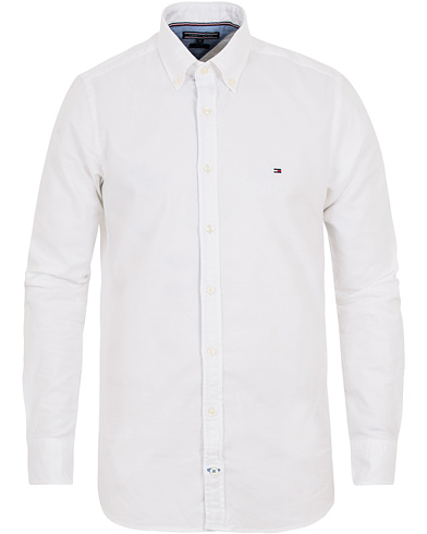 Herre |  | Tommy Hilfiger | Slim Fit Stretch Oxford Shirt Bright White