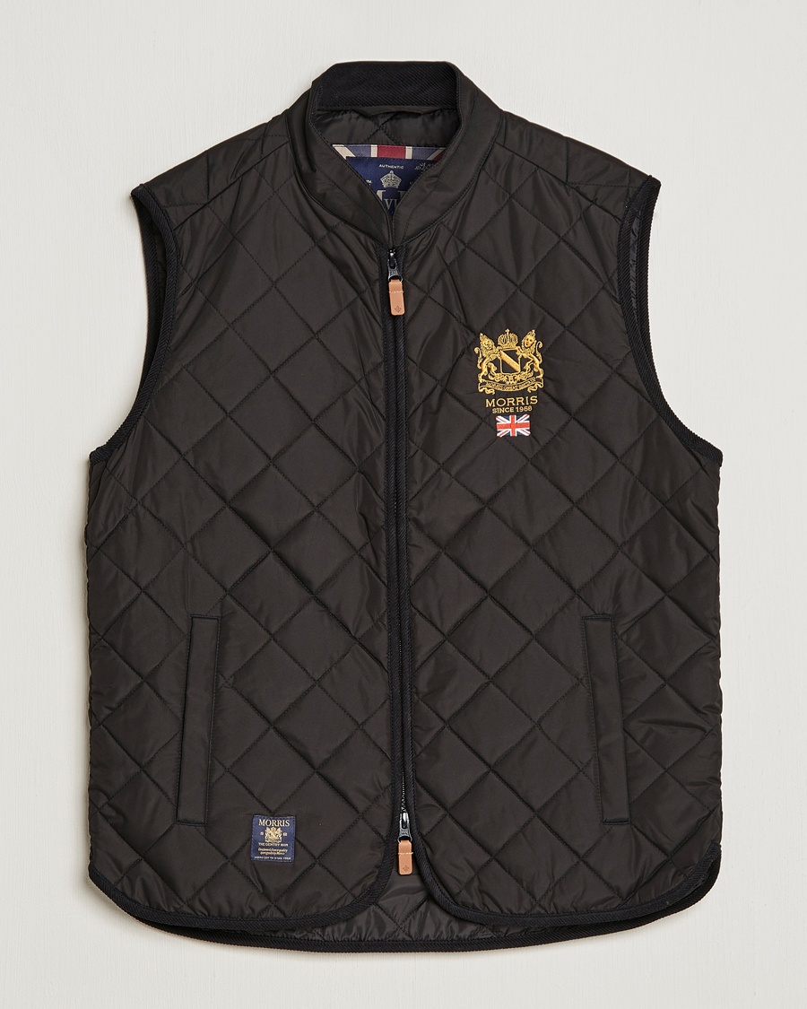 Morris Trenton Quilted Vest Black – Svart