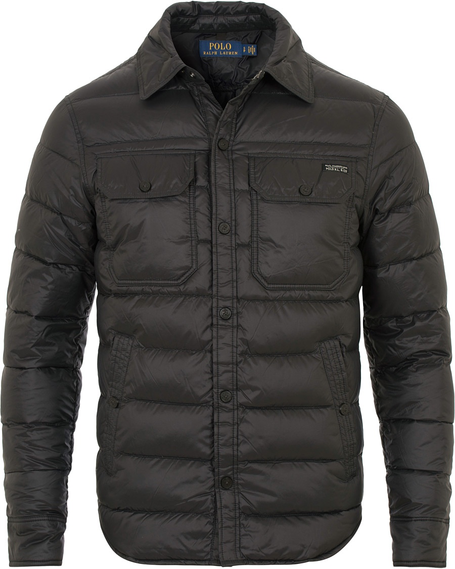  Quilted Shirt Jacket Black