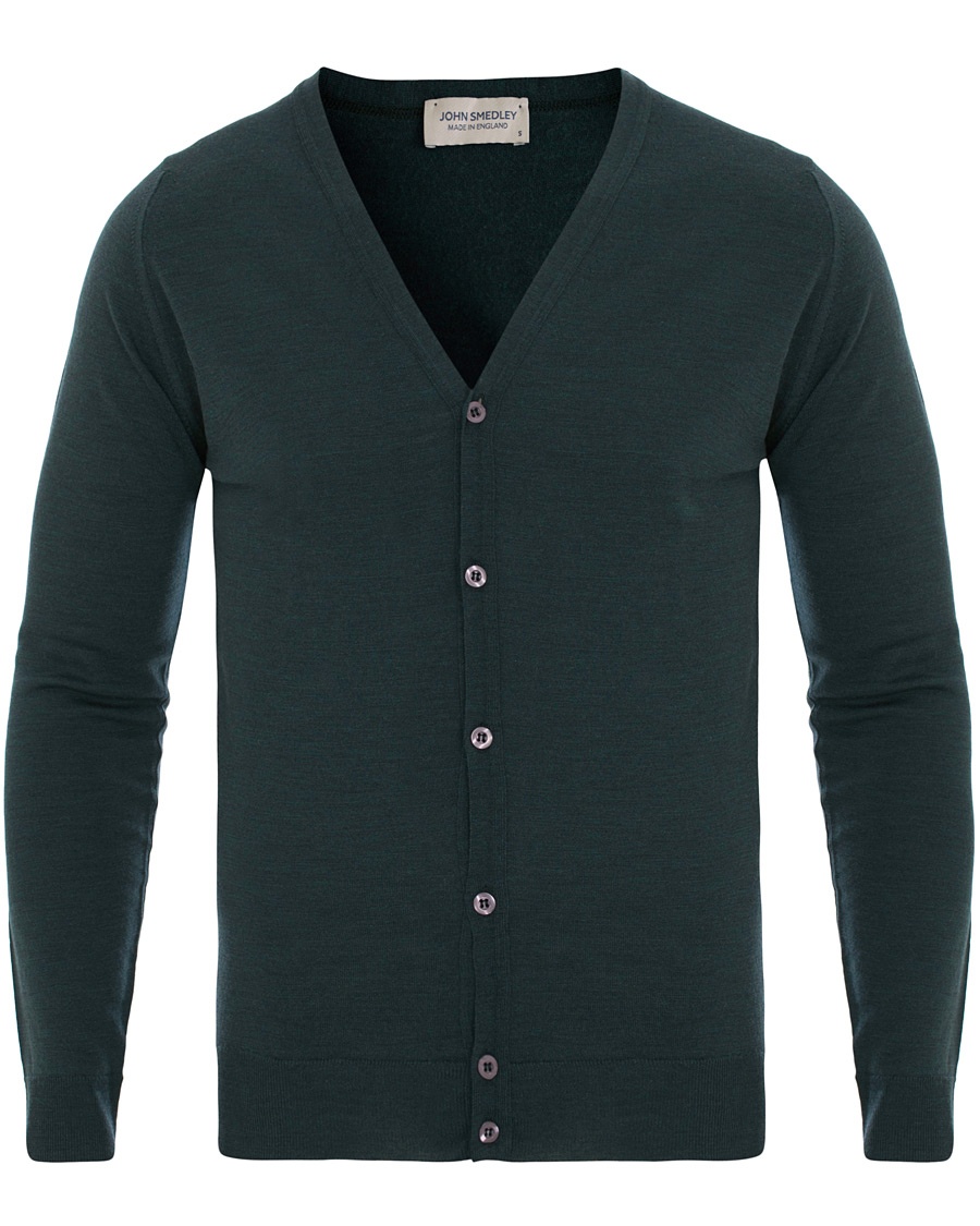  Petworth Merino Cardigan Racing Green