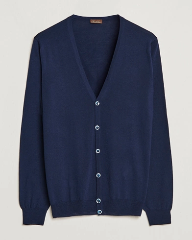 Herre | The Classics of Tomorrow | Stenströms | Merino Zegna Knitted Cardigan Navy
