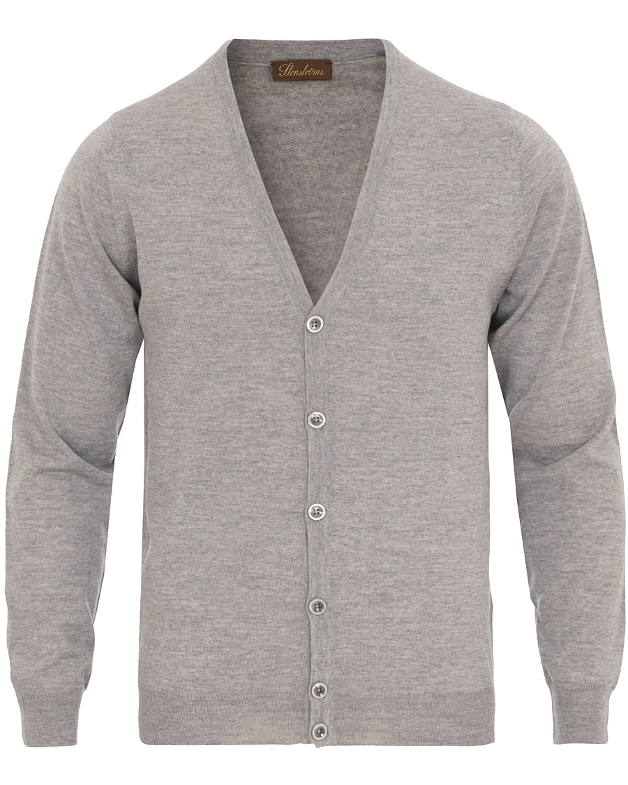  Merino Zegna Knitted Cardigan Grey