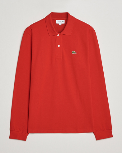 Herre |  | Lacoste | Long Sleeve Polo Red