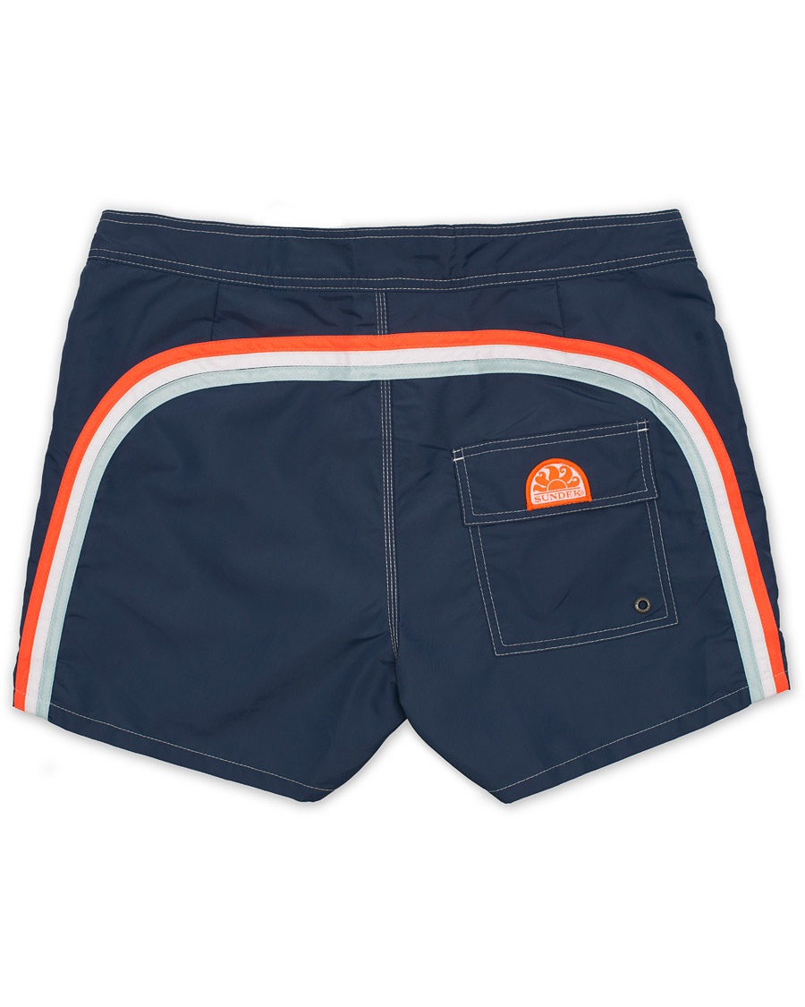  Rainbow Mid Length Swim Shorts  Navy W28