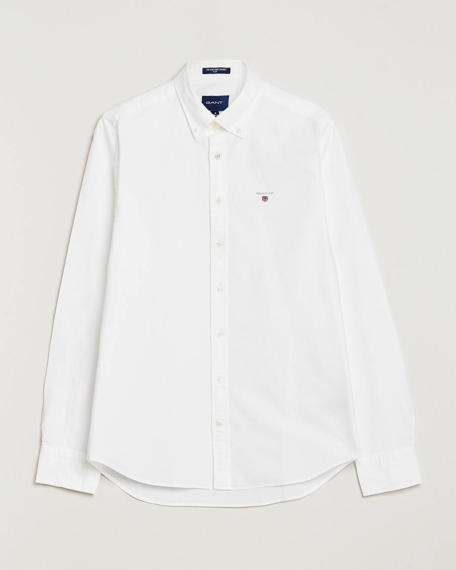 Herre | | GANT | Slim Fit Oxford Shirt White