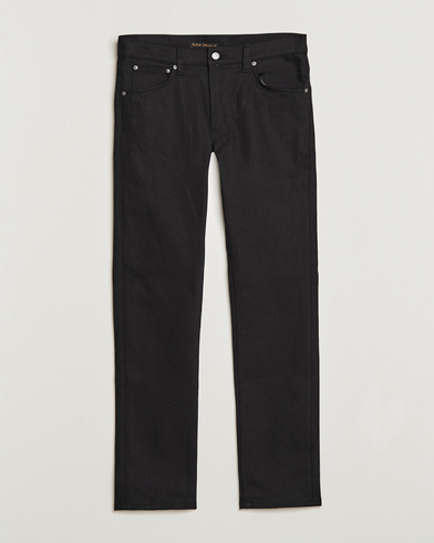 Herre | Svarte jeans | Nudie Jeans | Lean Dean Organic Slim Fit Jeans Dry Ever Black