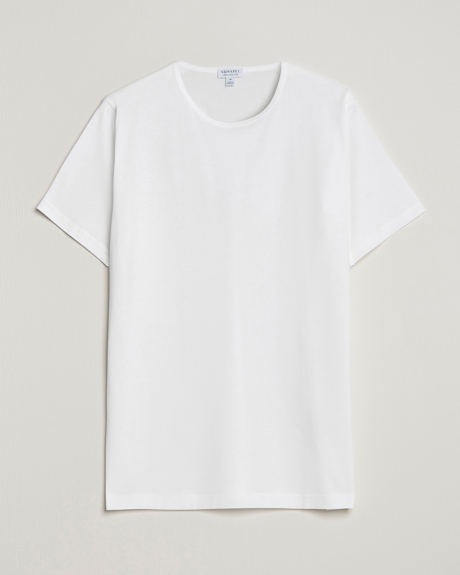  Superfine Cotton Crew Neck White