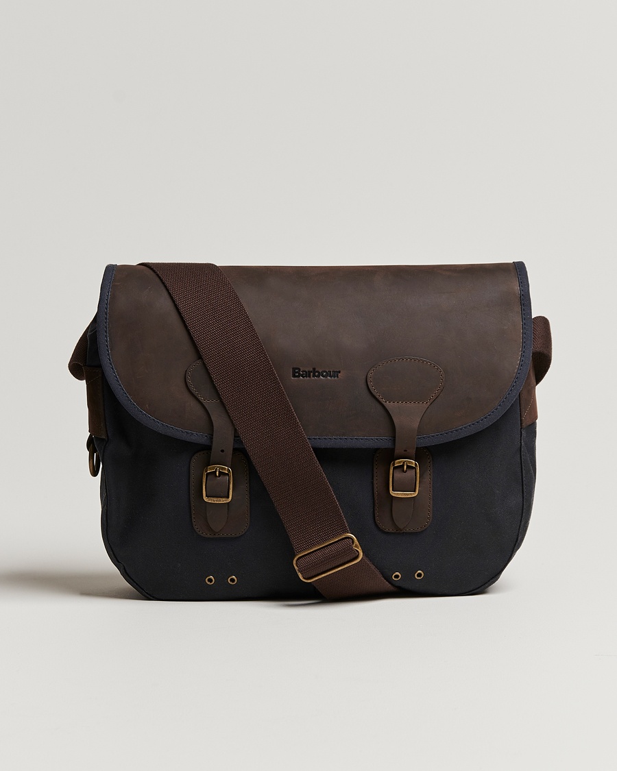 Herre | Skuldervesker | Barbour Lifestyle | Wax Leather Tarras Navy