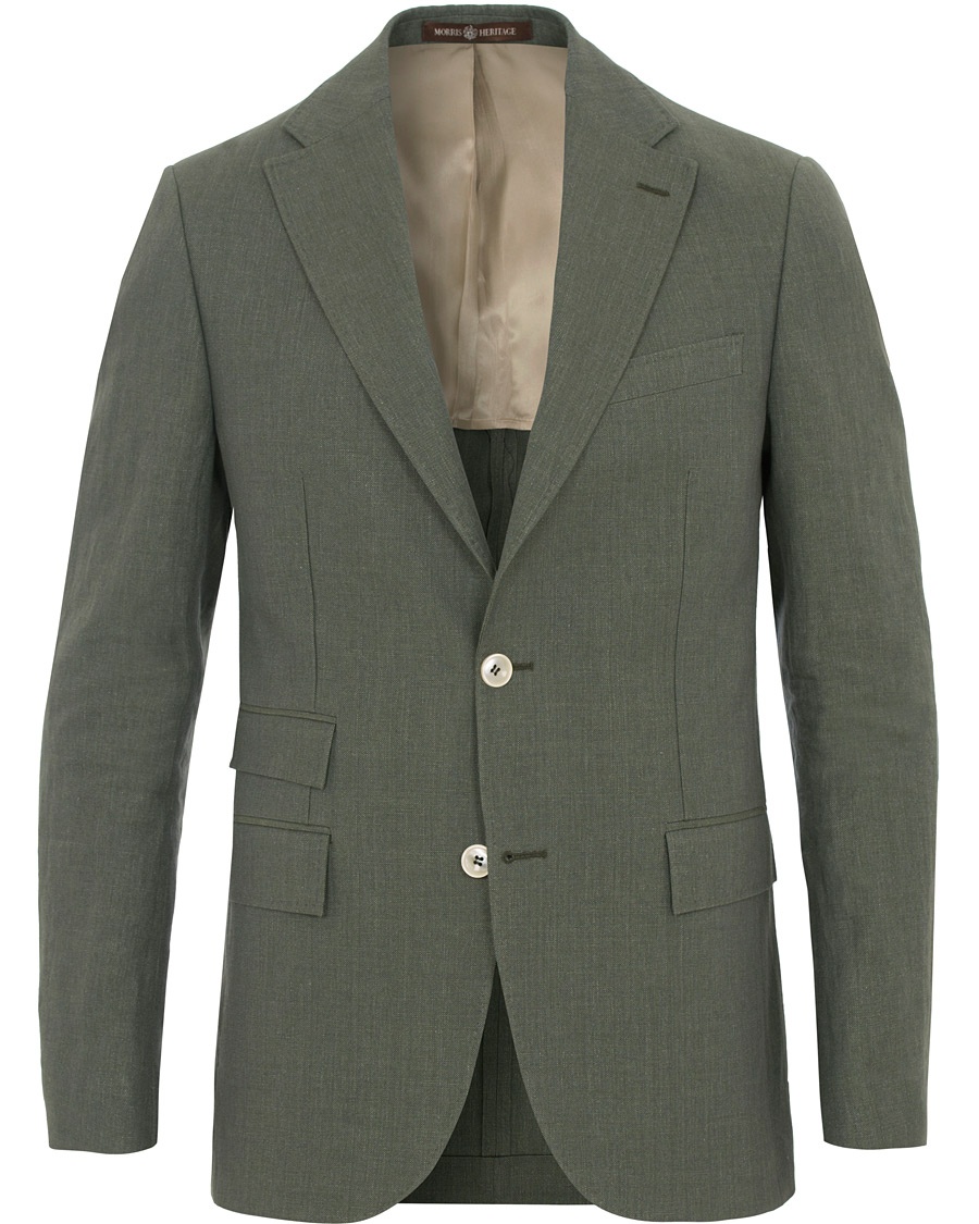  Frank Oxford Linen/Cotton Blazer Green