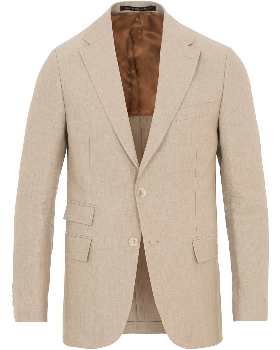  Frank Oxford Linen/Cotton Blazer Beige