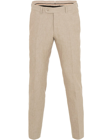 Herre |  | Morris Heritage | Fred Oxford Linen/Cotton Trousers Beige