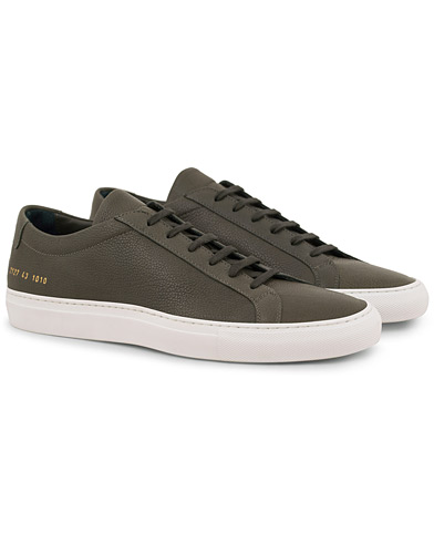  Achilles Grained Leather Sneakers Dark Olive