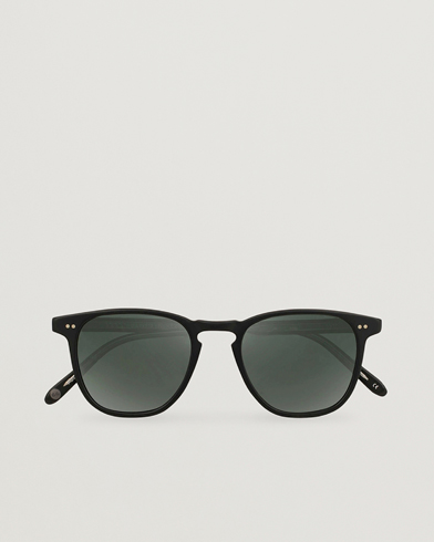 Herre | Buede solbriller | Garrett Leight | Brooks 47 Sunglasses Matte Black/Blue Smoke Polarized