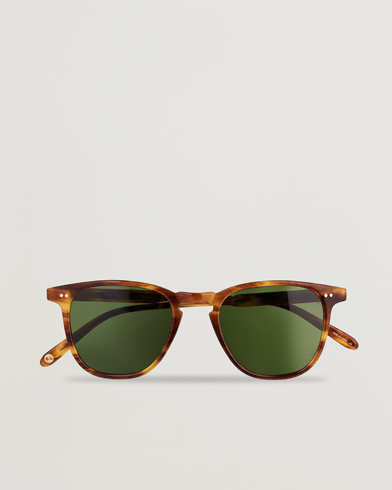 Herre | Buede solbriller | Garrett Leight | Brooks 47 Sunglasses Pinewood/Pure Green