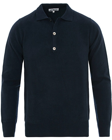  Cashmere Collar Sweater Navy
