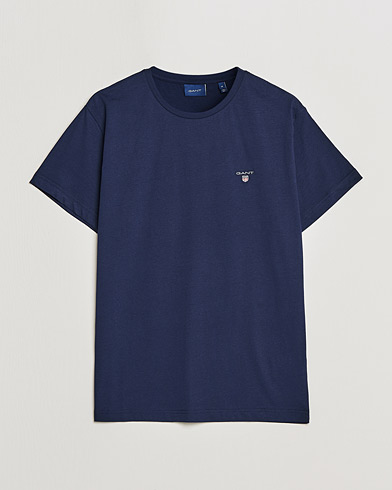Herre | Kortermede t-shirts | GANT | The Original Solid Tee Evening Blue