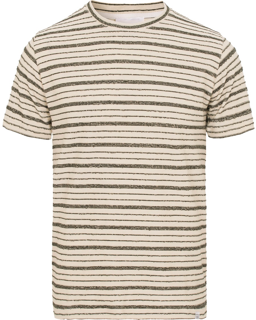  Niels Texture Stripe Tee Kelp Green