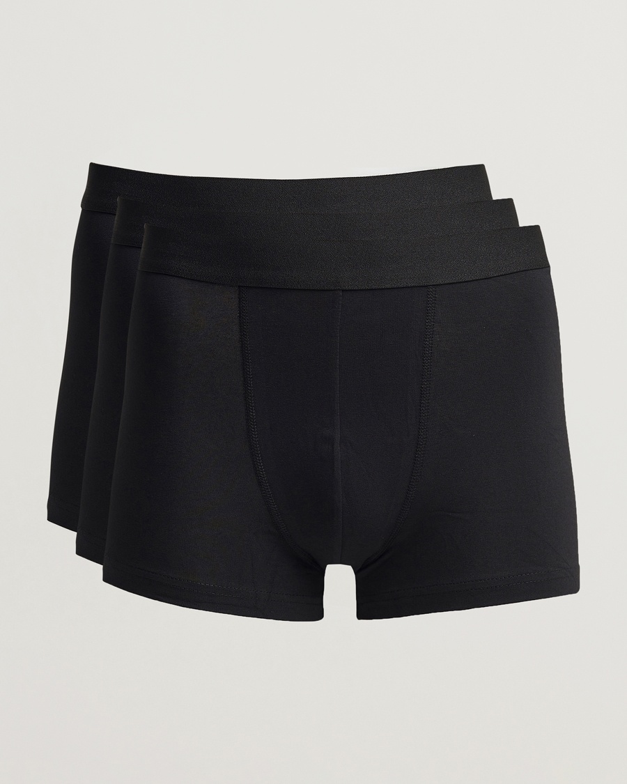 Bread & Boxers 3-Pack Boxer Brief Black – Svart